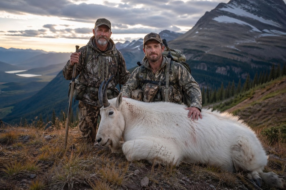 Successful hunter in British Columbia hunting country