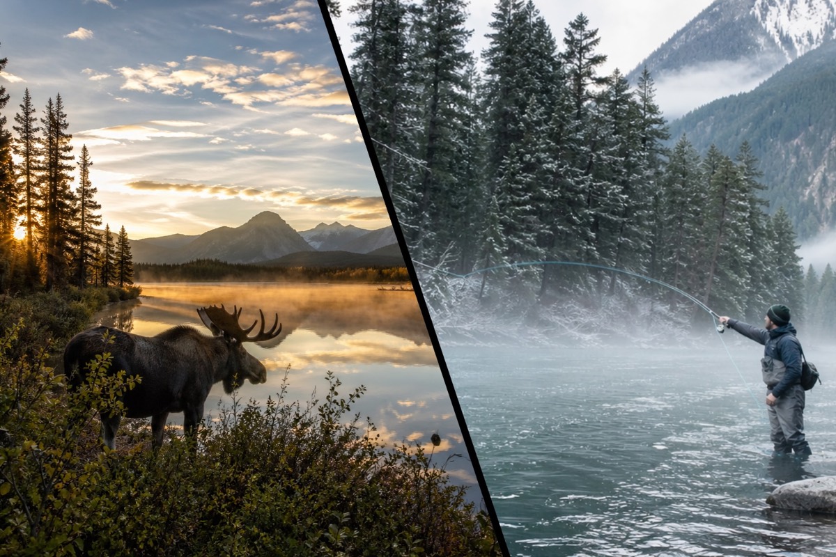 Remote British Columbia wilderness lodge country