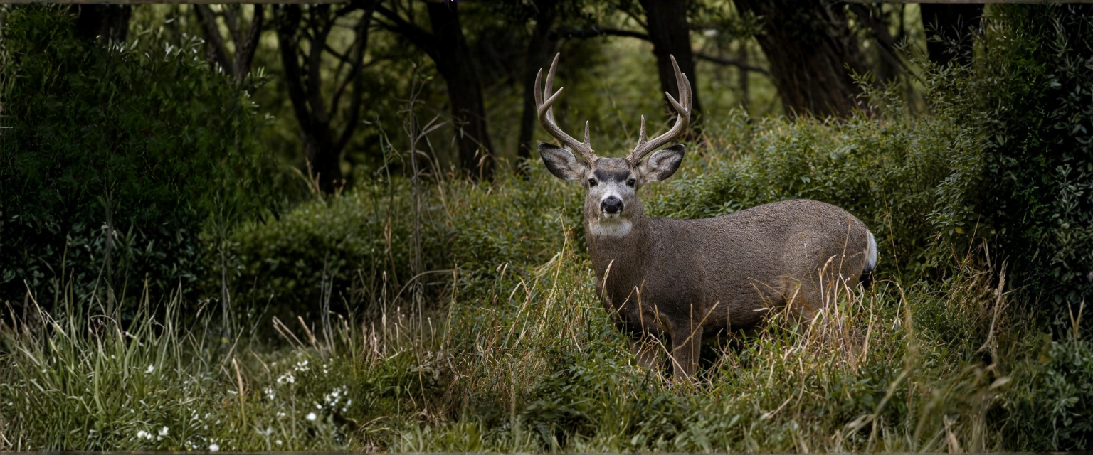 Deer in forest cover