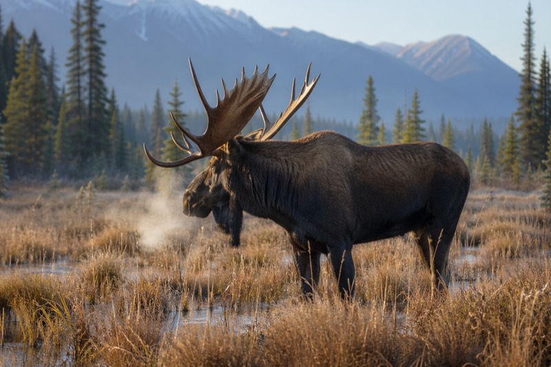 Moose country in British Columbia